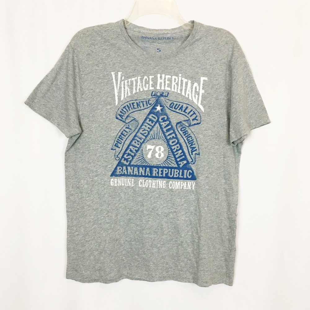 Banana Republic gray vintage heritage tee S